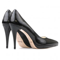 Pantofi eleganti dama 1244 lac negru satinat