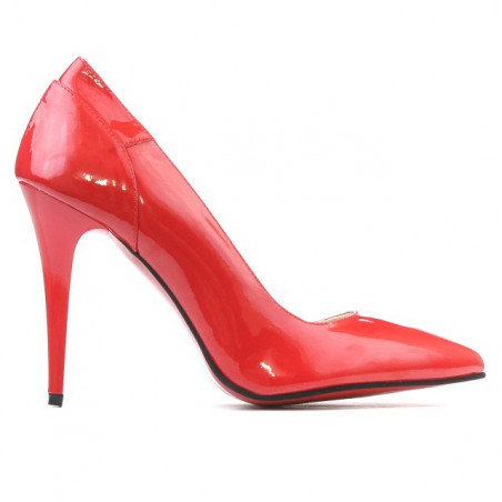 Pantofi eleganti dama 1230 lac rosu