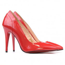 Pantofi eleganti dama 1230 lac rosu