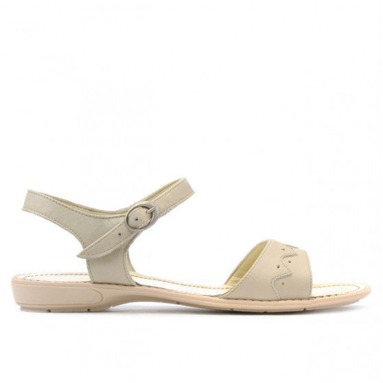Sandale dama 590 bej+caramel