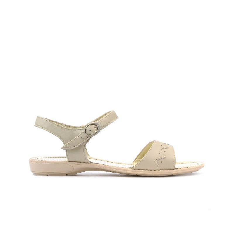 Sandale dama 590 bej+caramel