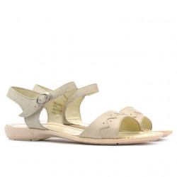 Sandale dama 590 bej+caramel