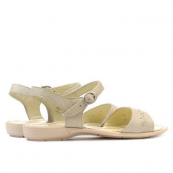 Sandale dama 590 bej+caramel