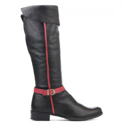 Cizme dama 3263 negru+bordo