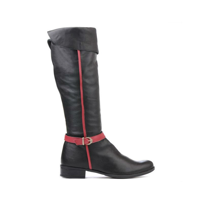 Cizme dama 3263 negru+bordo
