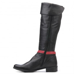 Cizme dama 3263 negru+bordo