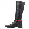 Cizme dama 3263 negru+bordo