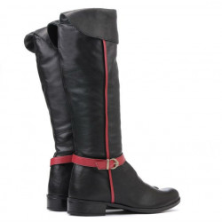 Cizme dama 3263 negru+bordo