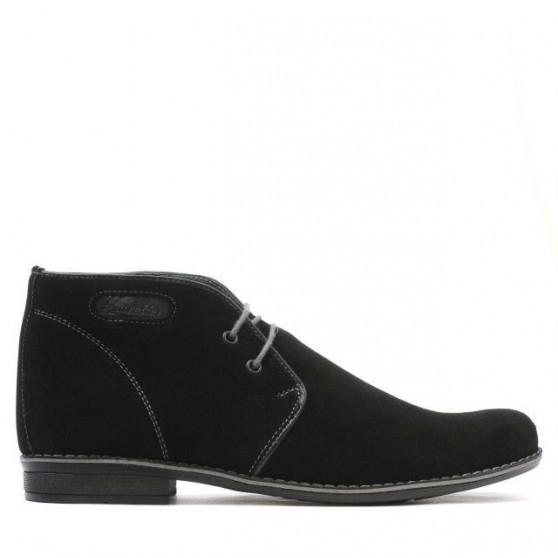 Ghete adolescenti 464 negru velur Ghete adolescenti 464 negru velur