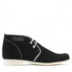 Ghete adolescenti 464 negru velur+alb
