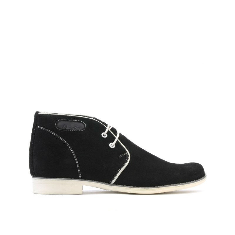 Ghete adolescenti 464 negru velur+alb