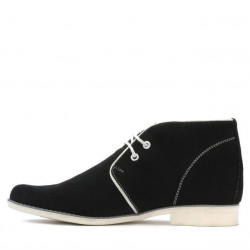 Ghete adolescenti 464 negru velur+alb