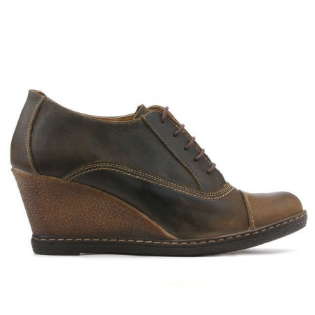 Pantofi casual dama 609 tuxon cafe