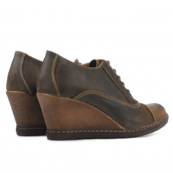 Pantofi casual dama 609 tuxon cafe