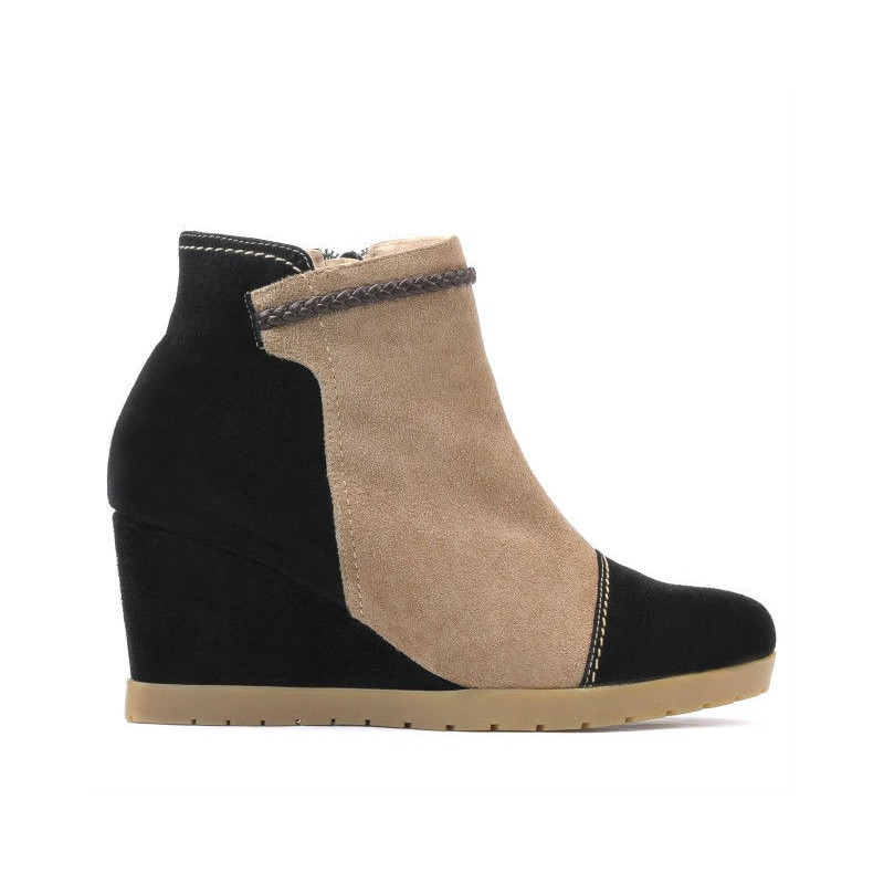 Ghete dama 1143 negru antilopa+capucino
