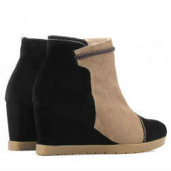 Ghete dama 1143 negru antilopa+capucino