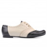 Pantofi casual dama 186 negru+bej