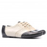 Pantofi casual dama 186 negru+bej