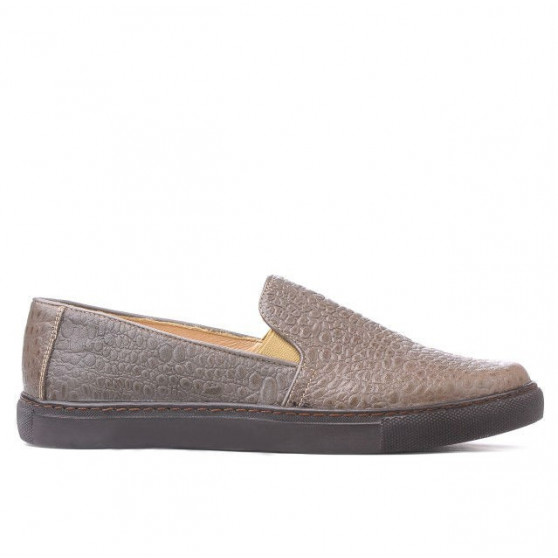 Pantofi sport dama 658 croco nisip Pantofi sport dama 658 croco nisip