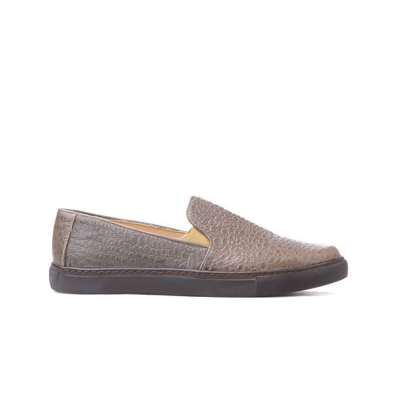 Pantofi sport dama 658 croco nisip