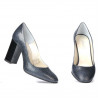 Pantofi eleganti dama 1269 piton indigo