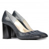 Pantofi eleganti dama 1269 piton indigo