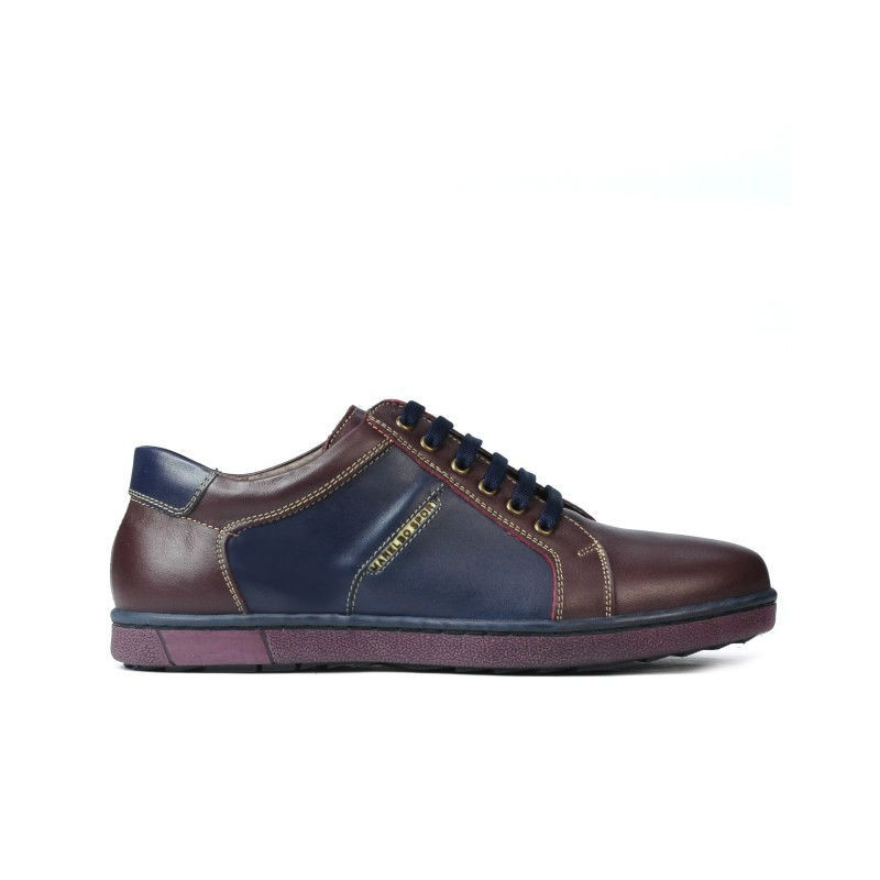 Pantofi sport barbati 849 bordo+indigo