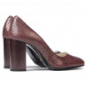 Pantofi eleganti dama 1269 piton bordo