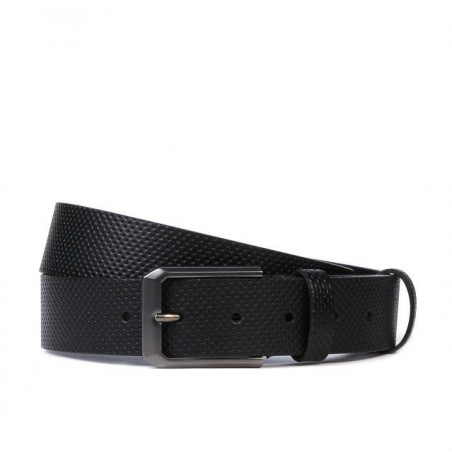 Curea barbati 15bp negru perforat
