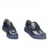 Pantofi casual dama 663-1 lac indigo combinat