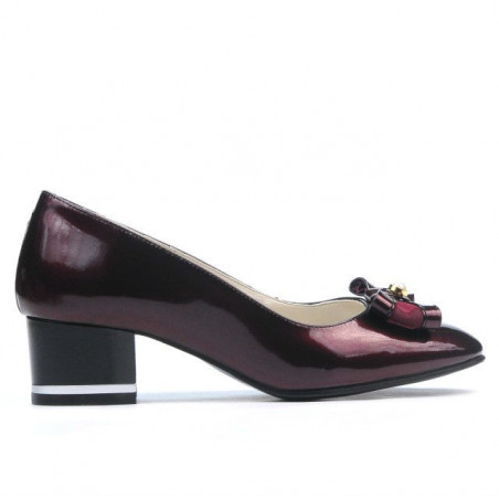 Pantofi eleganti dama 1270 lac bordo