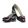 Pantofi eleganti dama 1270 lac bordo