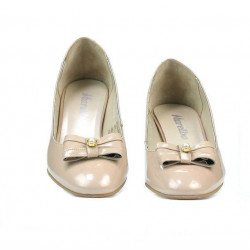 Női elegáns cipő 1270 lakk elefántcsont