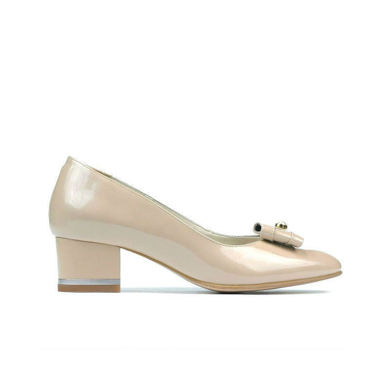 Pantofi eleganti dama 1270 lac ivoriu