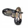 Pantofi copii mici 63c lac negru combinat