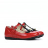 Pantofi copii mici 63c lac rosu combinat