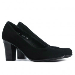Pantofi casual / eleganti dama 643 negru velur