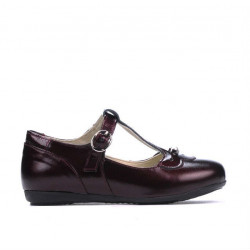 Pantofi copii mici 63c lac bordo