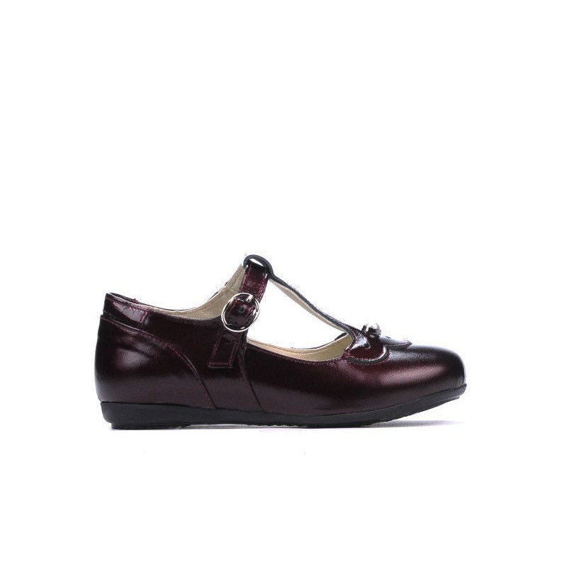 Pantofi copii mici 63c lac bordo