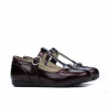 Pantofi copii mici 63c lac bordo