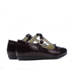 Pantofi copii mici 63c lac bordo