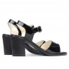 Sandale dama 5042 lac negru+bordo