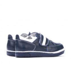 Pantofi copii mici 64c indigo+alb