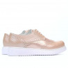 Pantofi casual dama 663-2 pudra sidef combinat