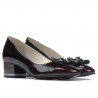 Pantofi eleganti dama 1270 lac bordo satinat
