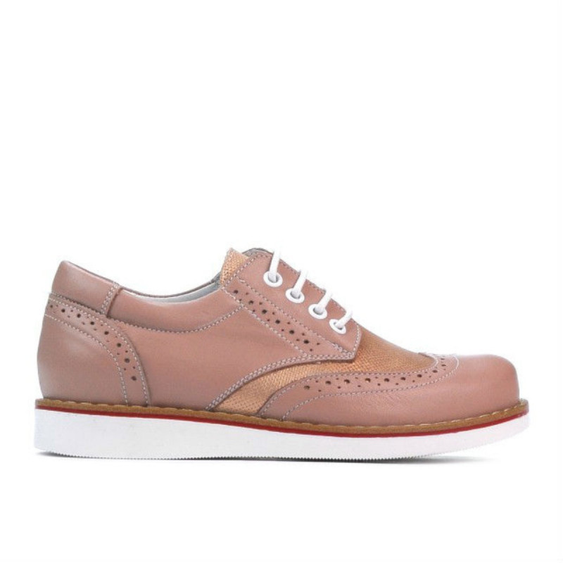 Pantofi copii 154 nude combinat