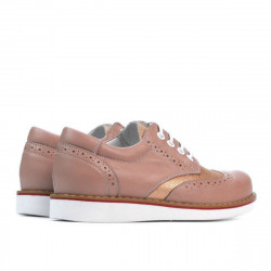 Pantofi copii 154 nude combinat