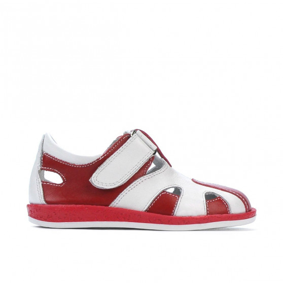 Pantofi copii mici 07-1c rosu+alb Pantofi copii mici 07-1c rosu+alb