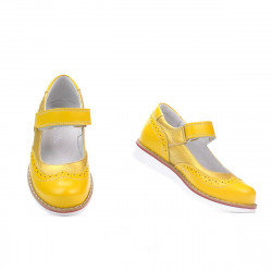 Pantofi copii 153 galben combinat