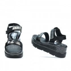 Sandale dama 5051 negru combinat